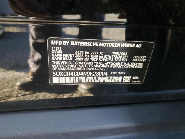 5UXCR4C04N9K23004 BMW X5 Sdrive 40i