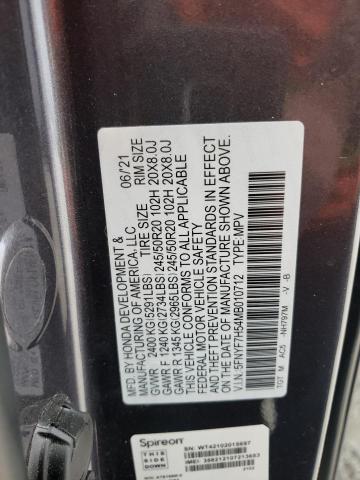 5FNYF7H54MB010712 Honda Passport Exl