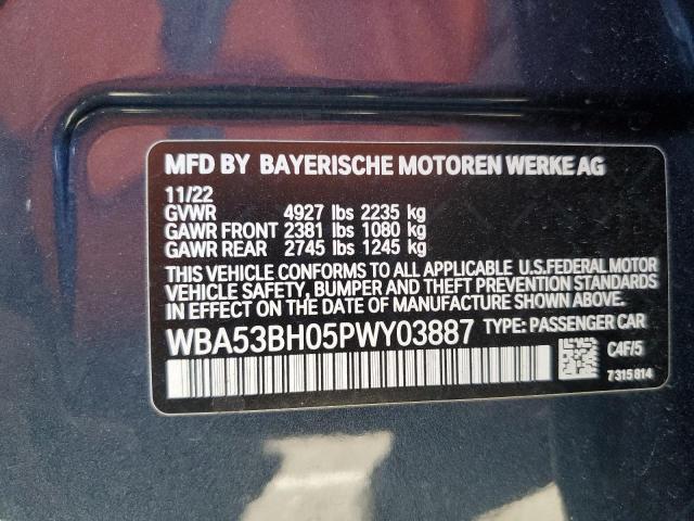 WBA53BH05PWY03887 BMW 530 I