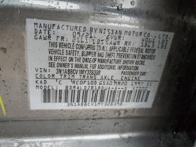 3N1AB8CV1MY328398 Nissan SENTRA SV