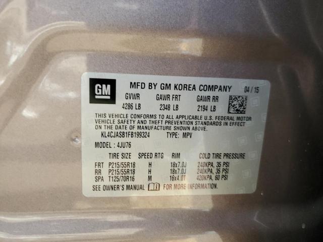 KL4CJASB1FB199324 Buick Encore