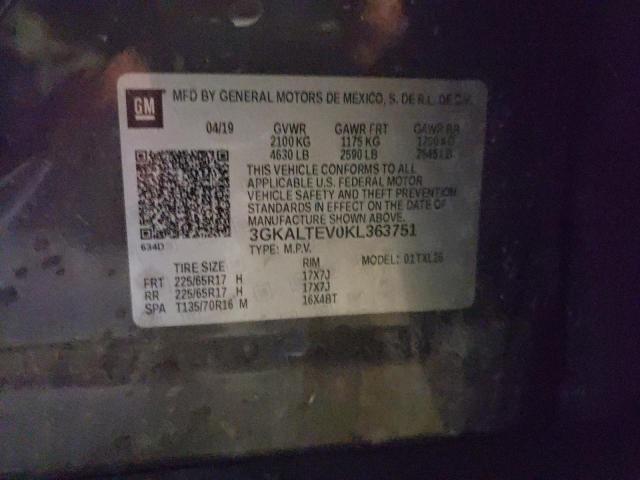 3GKALTEV0KL363751 GMC Terrain Sle