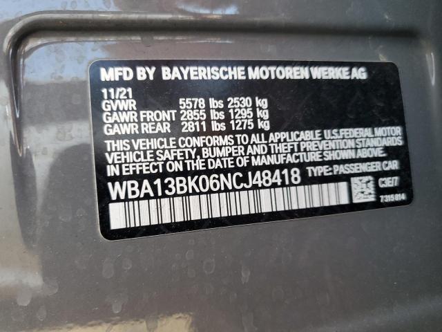 WBA13BK06NCJ48418 BMW M550xi
