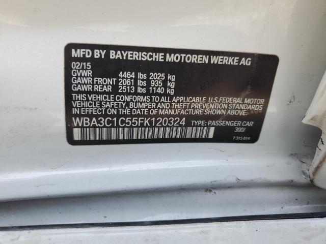 WBA3C1C55FK120324 BMW 328 I Sulev