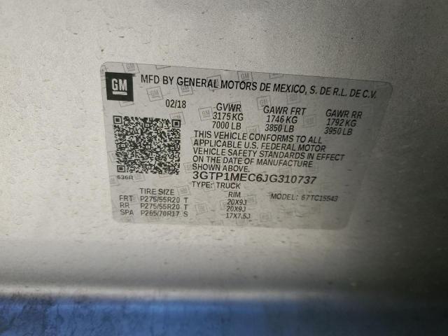 3GTP1MEC6JG310737 GMC Sierra C1500 Sle