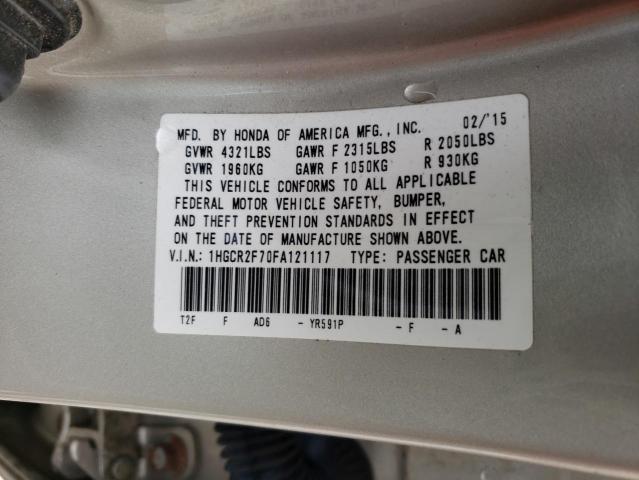 1HGCR2F70FA121117 Honda ACCORD EX