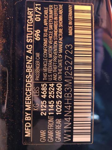 W1N4N4HB3MJ252723 Mercedes-Benz Gla 250 4matic
