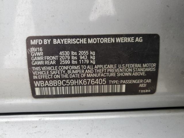 WBA8B9C59HK676405 BMW 330 I