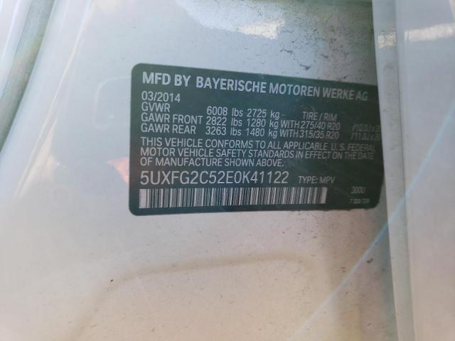 5UXFG2C52E0K41122 BMW X6 Xdrive35i