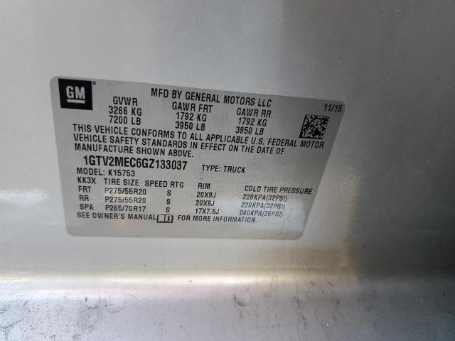 1GTV2MEC6GZ133037 GMC Sierra K1500 Sle