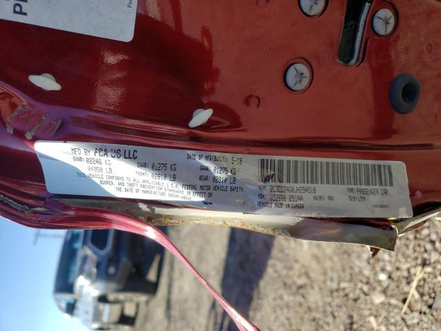 2C3CDZAG0JH294518 Dodge Challenger Sxt