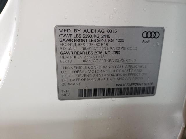 WA1CFAFP7FA116136 Audi Q5 PREMIUM
