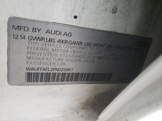 WAUFFAFL2FN025961 Audi A4 Premium Plus