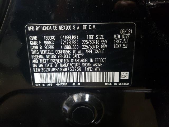 3CZRU6H19MM753258 Honda HR-V SPORT