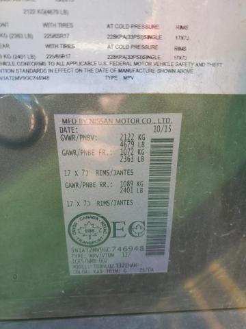 5N1AT2MV9GC746948 Nissan ROGUE S
