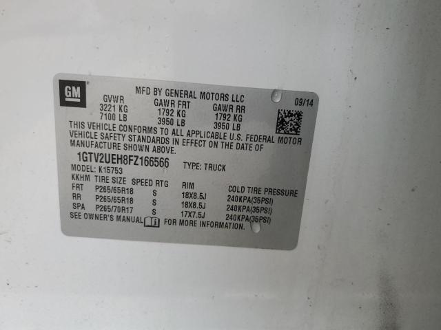 1GTV2UEH8FZ166566 GMC Sierra K1500 Sle