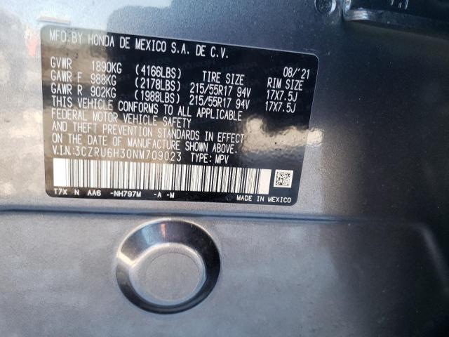 3CZRU6H30NM709023 Honda HR-V LX