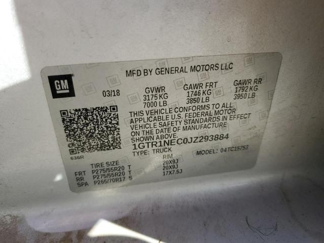 1GTR1NEC0JZ293884 GMC Sierra C1500 Slt