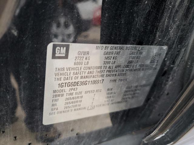 1GTG6DE36G1106917 GMC CANYON SLT