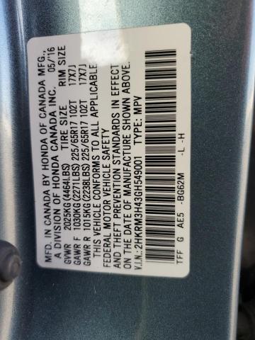 2HKRM3H43GH549001 Honda CR-V SE