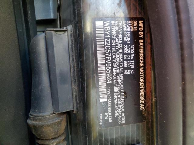 WBY1Z2C57FV555924 BMW I3 Bev