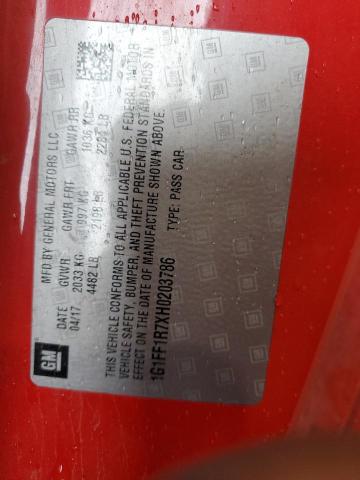 1G1FF1R7XH0203786 Chevrolet CAMARO SS