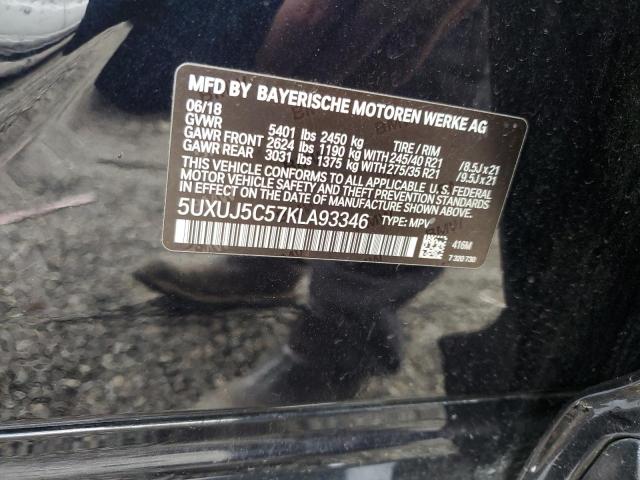 5UXUJ5C57KLA93346 BMW X4 M40i