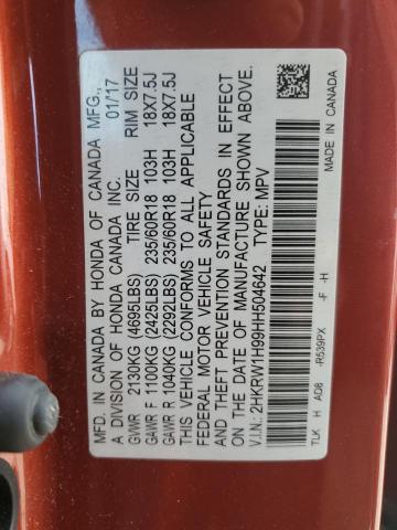2HKRW1H99HH504642 Honda Cr-v Touring