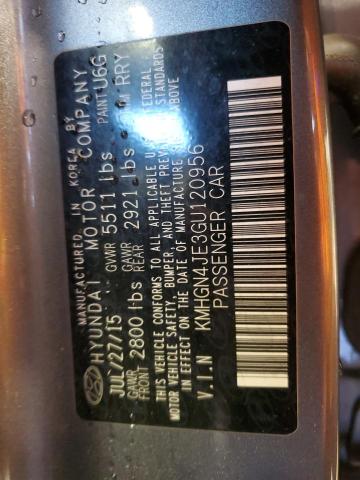 KMHGN4JE3GU120956 Hyundai Genesis 3.8l