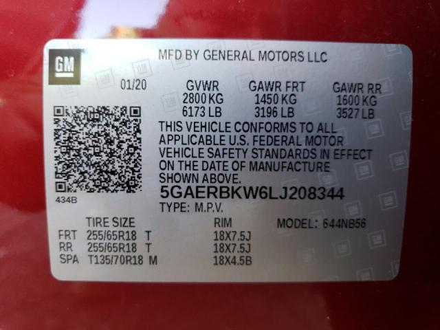 5GAERBKW6LJ208344 Buick Enclave Essence