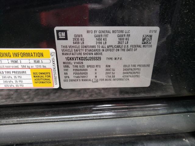 1GKKVTKD2GJ269329 GMC Acadia Denali