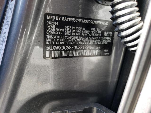 5UXWX9C58E0D33122 BMW X3 Xdrive28i
