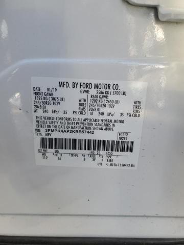 2FMPK4AP2KBB57442 Ford EDGE ST