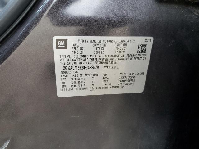 2GKALMEK6F6422579 GMC Terrain Sle