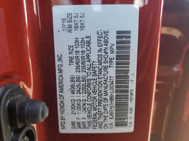 5J6RW1H86HL003477 Honda CR-V EXL