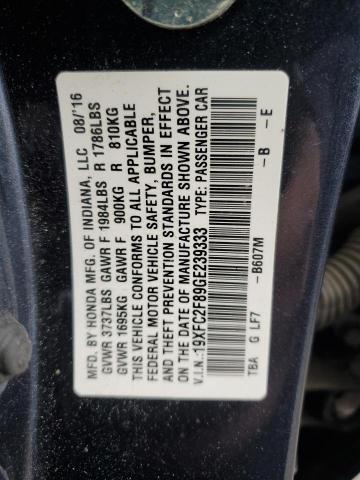 19XFC2F89GE239333 Honda CIVIC EX
