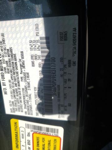 3FA6P0PU9ER311700 Ford Fusion Se Phev