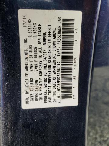 1HGCR2F57EA293187 Honda Accord Sport