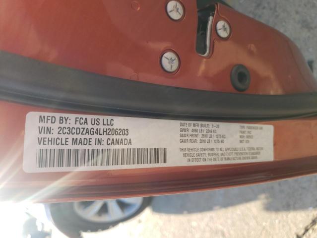 2C3CDZAG4LH206203 Dodge Challenger Sxt