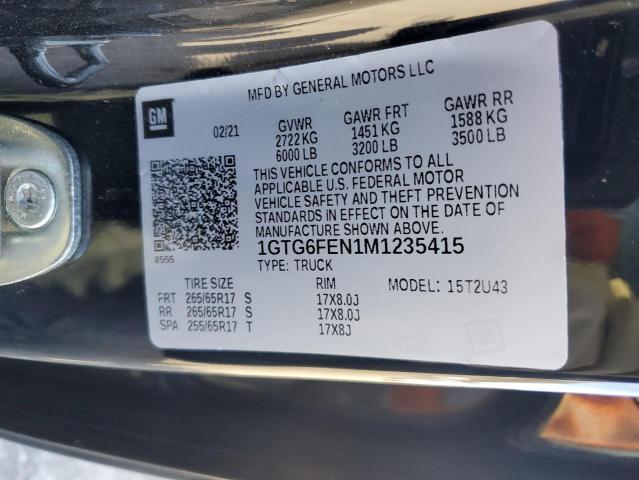 1GTG6FEN1M1235415 GMC Canyon At4