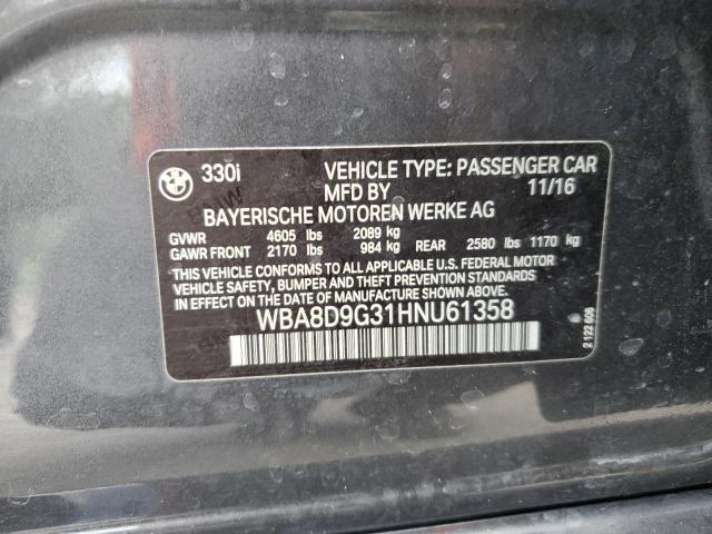 WBA8D9G31HNU61358 BMW 330 XI