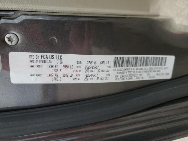 2C4RDGCG7GR274213 Dodge Grand Caravan Sxt
