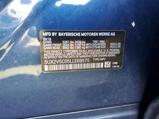 5UX2V5C05LLE69575 BMW X4 Xdrivem40i