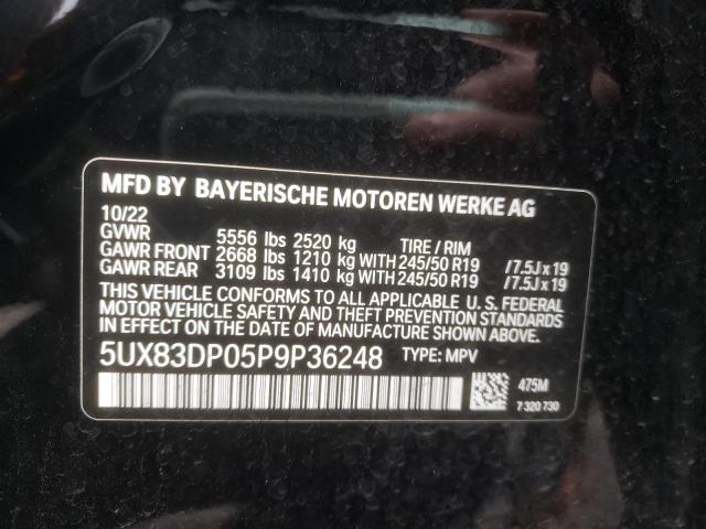 5UX83DP05P9P36248 BMW X3 M40i
