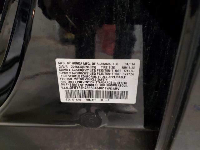 5FNYF4H23EB043402 Honda PILOT LX
