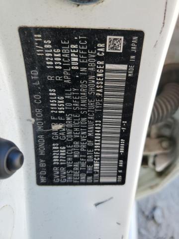 JHMFC1F39KX004033 Honda CIVIC EX