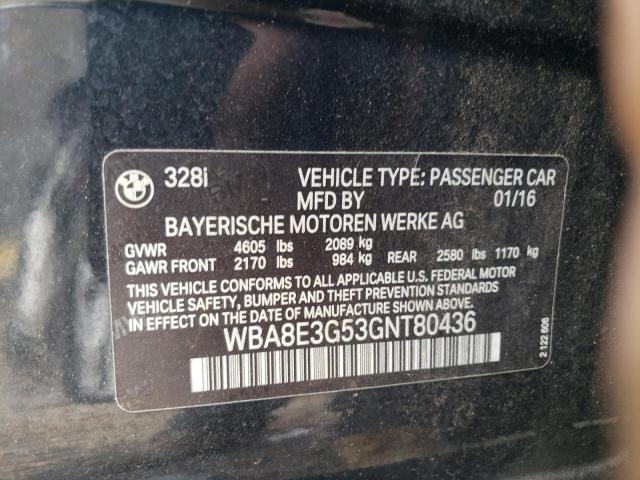 WBA8E3G53GNT80436 BMW 328 Xi Sulev