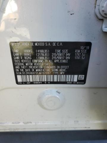 3CZRU6H72LM702087 Honda Hr-v Exl