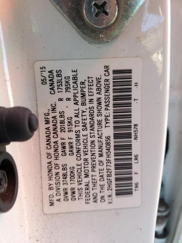 2HGFB2F73FH540856 Honda CIVIC SE