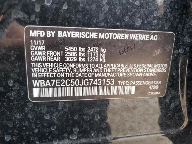 WBA7E2C50JG743153 BMW 740 I